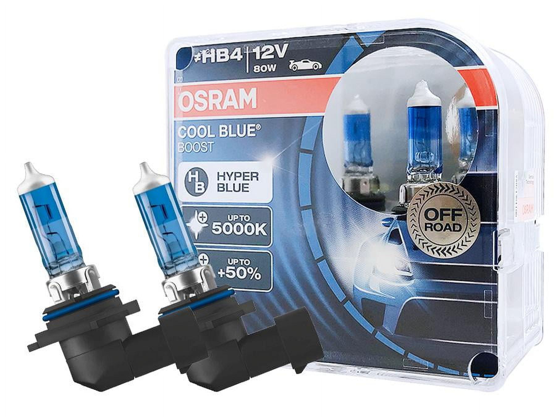 HB4 (9006) Osram Up to 5000K Cool Blue Boost Halogen Headlight