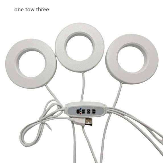 HBASD Full Spectrum 3/9/12H Timer Led Ceiling Grow Light For Indoor Plants Daily Lighting Supplies (Tri Head)