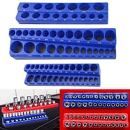 Kusmil 9 PC ABS Socket Organizer Set with 1/2, 3/8, 1/4 Inch Drive ...