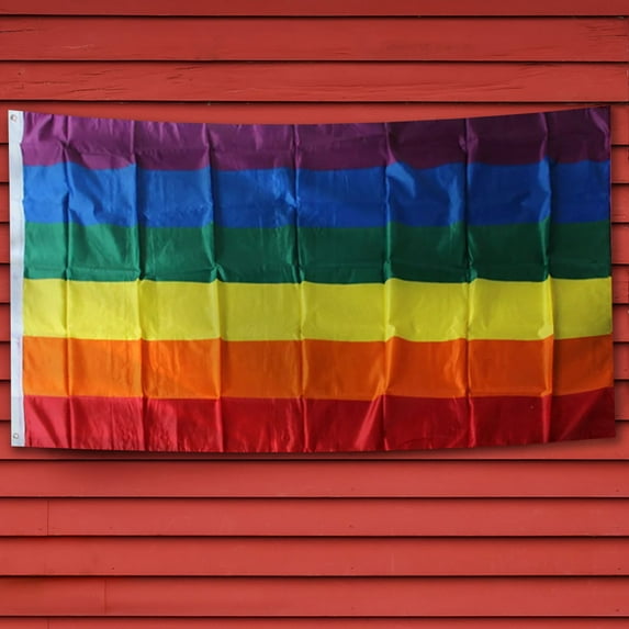HBASD Rainbow Pride Flag Multi Stripes 3x5ft - LGBTQ+ Rainbow Flag Vivid Color and UV Fade Resistant (A-3x5ft)