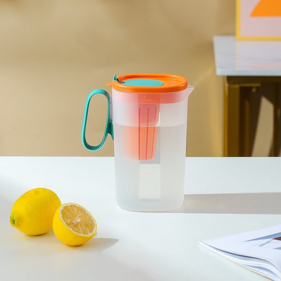 HBBKVI 1.55L Refrigerator Cold Water Pitcher with Fruit Filter Household High-temperature Hard Wearing Cold Water Kettle, Large Capacity Tea Making Cold Water Kettle