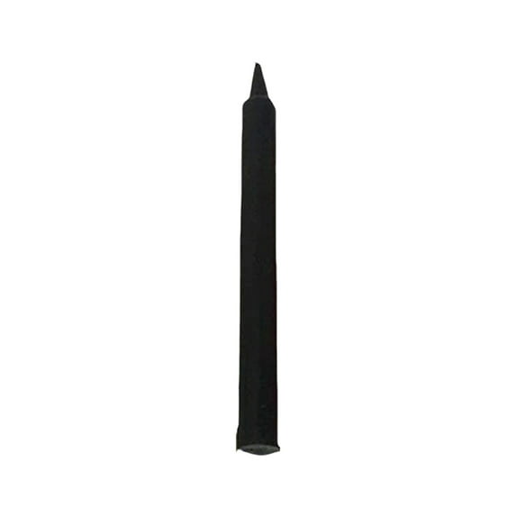 HBBKVI 10 Pcs Candles, 6" Single Wick Taper Candle for Dining Party Wedding, Unscented Candles Black