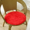 thumbnail image 1 of HBBKVI 14" × 14" Plush Seat Cushion, Round Soft Chair Cushion, Chair Pads for Indoor Outdoor Red, 1 of 6