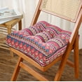 thumbnail image 1 of HBBKVI 16" × 16" Bohemian Seat Cushion, Thickened Square Seat Cushion for Indoor Outdoor, Patio Chair Cushions Red, 1 of 6