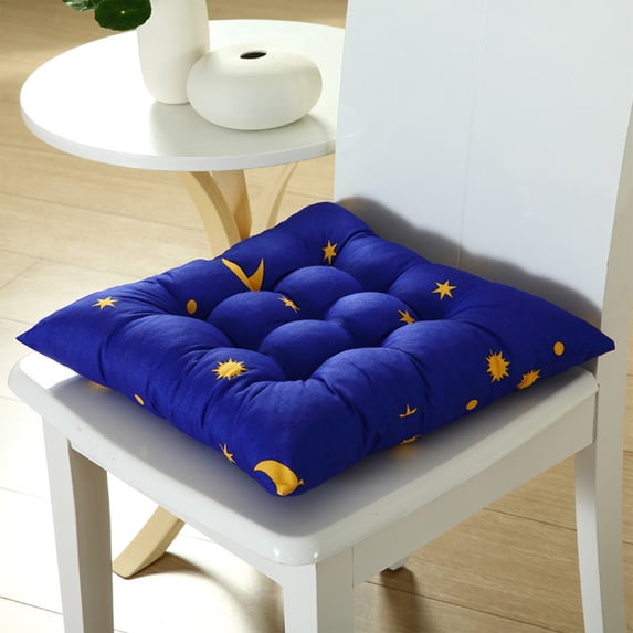 HBBKVI 16" × 16" Dining Chair Cushion, Thickened Seat Cushion for Living Room Office, Chair Replacement Pads Blue