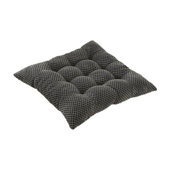 HBBKVI 16" × 16" Thickened Seat Cushion, Square Seat Cushion for Living Room Office Chairs, Outdoor Chair Pads Gray