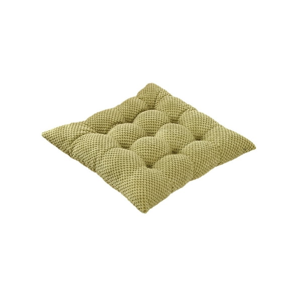 HBBKVI 16" × 16" Thickened Seat Cushion, Square Seat Cushion for Living Room Office Chairs, Outdoor Chair Pads Green