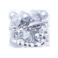 thumbnail image 1 of HBBKVI 16Pcs Silver Vintage Christmas Balls Durable Ornaments Set for Christmas Tree Decorations, 1 of 4