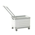 thumbnail image 1 of HBBKVI 17x11x9.5in Foldable Storage Box with Wheels Living Room Storage Box with Wheels Foldable Trolley Book Box Toy Classroom Storage Box Clothes Home Storage Box, 1 of 6