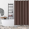 thumbnail image 1 of HBBKVI 2 Pcs Grommet Luxury Shower Curtain 71" × 71", Thickened Shower Curtains for Bathroom, Quick Dry Curtain Panels Brown, 1 of 8