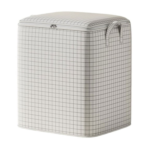 HBBKVI 24x20x20in Heavy Duty Storage Bag with Reinforced Handles, Oversized Clothing Quilt Bag, Thickened Double Zipper Moving Packing Bag Saves Space