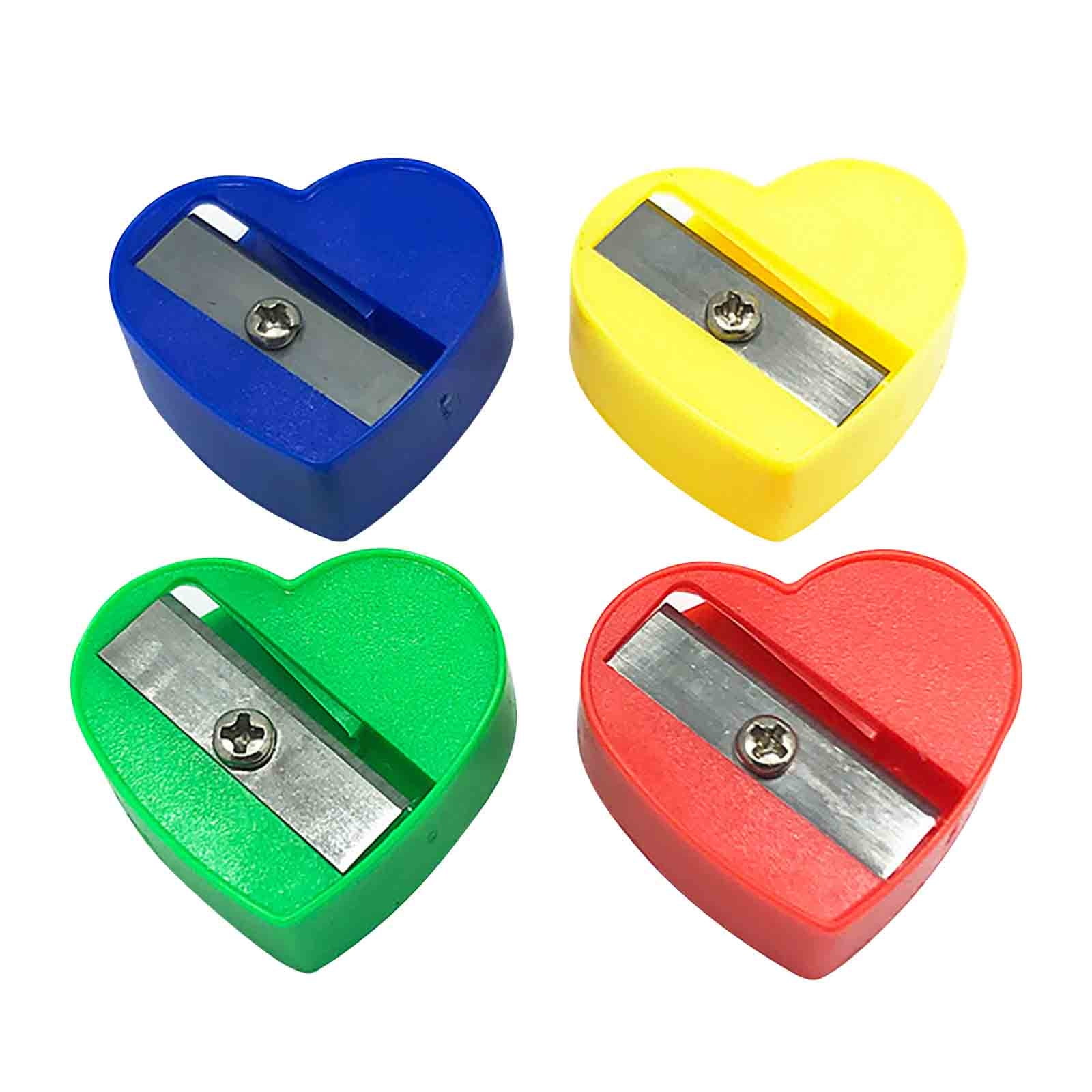 HBBKVI 25 Pcs Pencil Sharpener, Colorful Pencil Sharpener Portable Manual Pencil Sharpener for Office Supplies Random Color