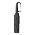 thumbnail image 1 of HBBKVI 27" Umbrella with Ring Buckle, Portable Automatic Open Umbrella for Rain Travel, 12 Ribs, UV Protection Windproof Folding Umbrella, Black, 1 of 6