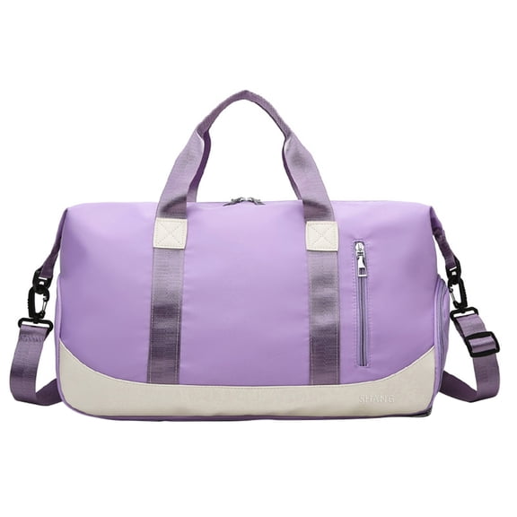 HBBKVI 28L Sports Gym Bag with Shoe Compartment Sports Gym Bag, Travel Duffel Bag with Wet Pocket & Shoes Compartment for Men Women,