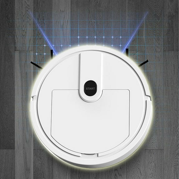 HBBKVI 3-in-1 Intelligent Vacuum Cleaner - Sweeping, Mopping & Suction, USB Charging, 55dB Low Noise, 90-120m² Coverage