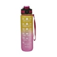 thumbnail image 1 of HBBKVI 34oz Gradient Color Water Bottle, Motivational Water Bottle with Time Marker, Portable Leak Proof Water Bottle, 1 of 8