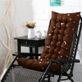 thumbnail image 1 of HBBKVI 43" × 16" Rocking Chair Cushion, Tufted Seat Cushion for Rocking Chair Bench, Patio Chair Cushions Coffee, 1 of 6