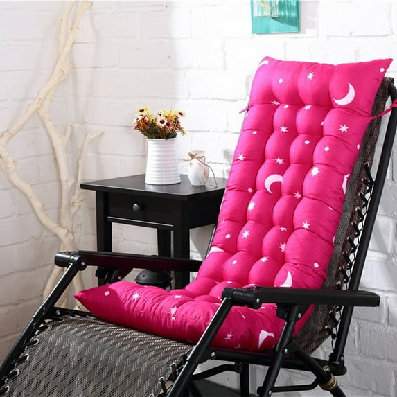HBBKVI 43" × 16" Rocking Chair Cushion, Tufted Seat Cushion for Rocking Chair Bench, Patio Chair Cushions Hot Pink