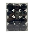thumbnail image 1 of HBBKVI 48 Pcs Christmas Ball Ornaments Set, 1.2" Christmas Decorations Black, Christmas Tree Bauble Home Party Decor, 1 of 3