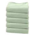 thumbnail image 1 of HBBKVI 5 Pack Solid Hand Towels 12" × 24", Super Soft Face Towels for Travel Bathroom Hotels, Lightweight Quick Dry Highly Absorbent Towels Green, 1 of 1