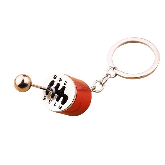 HBBKVI 6-Speed Metal Gear Keychain Car Modification Pendant Six Gear Keychain Car Pendant Gear Metal Keychain Pendant