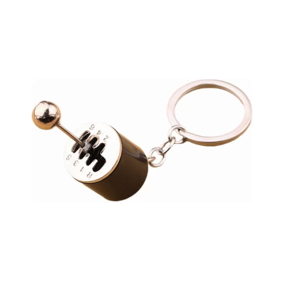 HBBKVI 6-Speed Metal Gear Keychain Car Modification Pendant Six Gear Keychain Car Pendant Gear Metal Keychain Pendant