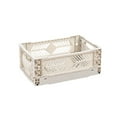 thumbnail image 1 of HBBKVI 7.8x11.7x4.7in Foldable Plastic Storage Basket Desktop Folding Storage Basket Kitchen Household Refrigerator Industrial Style Coffee Corner Sundry Organising Basket Stackable Small Size, 1 of 6