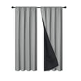 thumbnail image 1 of HBBKVI 79x39 Inch Rod Pocket Blackout Curtains Polyester Pongee Rod-Pull Light-blocking Curtains Living Room Sun-Blocking Curtains Heat-Insulating and Soundproof Curtains, 1 of 6