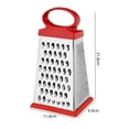 thumbnail image 1 of HBBKVI 9in Stainless Steel Box Grater with 4 Grating Surfaces and Handle - Multiuse Kitchen Tool for Cheese, Vegetables, Chocolate, Dishwasher Safe, 1 of 9