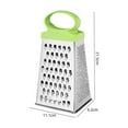 thumbnail image 1 of HBBKVI 9in Stainless Steel Box Grater with 4 Grating Surfaces and Handle - Multiuse Kitchen Tool for Cheese, Vegetables, Chocolate, Dishwasher Safe, 1 of 2