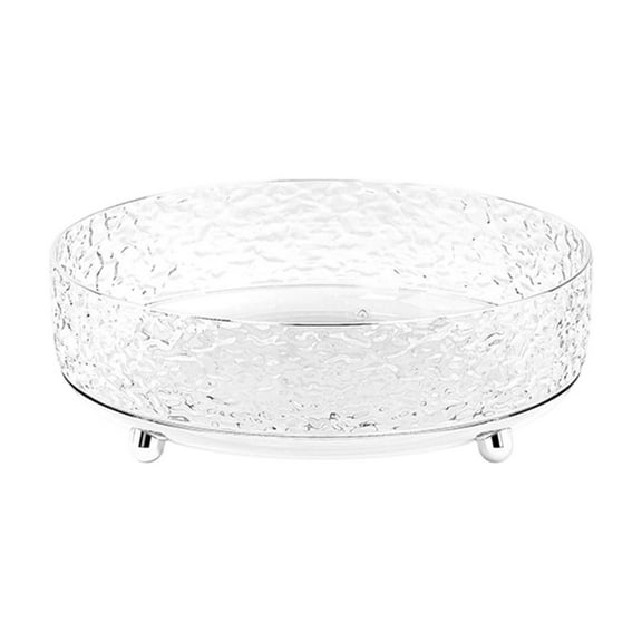 HBBKVI 9x9in Clear Spinning Turntable Organizer Organizer Kitchen Storage Turntable for Cabinet Cosmetics Pantry Refrigerator Countertop Spinning Organizer for Spices Condiments Baking