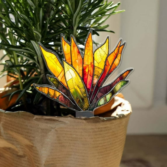 HBBKVI Acrylic Potted Decoration Plugin Ornament Room Decor Desk Decor