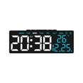 thumbnail image 1 of HBBKVI Alarm Clock, Adjustable Brightness LED Display Digital Clock for Adults Kids, Temperature & Date, Blue, 1 of 6