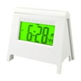 thumbnail image 1 of HBBKVI Alarm Clock, Mini Triangular Luminous Digital Clock for Bedroom Office, Temperature & Date Display Digital Clock, White, 1 of 6