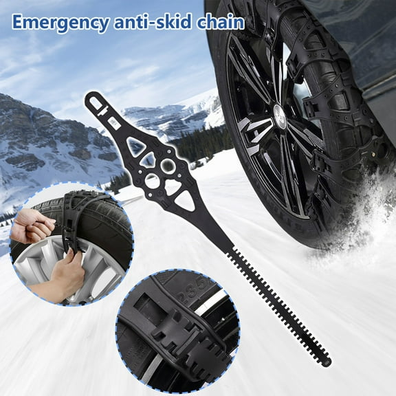 HBBKVI Antiskid Chains Thickened Rubber Winter Snow Emergency Tire Snow Chains