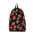thumbnail image 1 of HBBKVI Backpack, Floral Strawberry Pattern Backpack Large Capacity Campus Bag, Adjustable Sholder Strap Schoolbag for Junior High College, 1 of 4