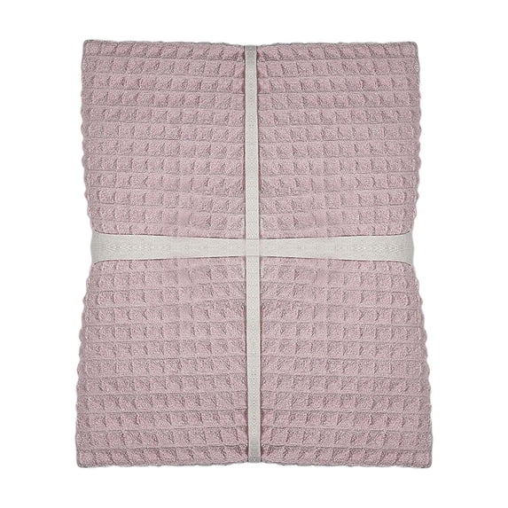 HBBKVI Bath Towel Microfiber Super Absorbent Quick Dry Breathable Antimicrobial Waffle Pattern 28x55 Inch for Bathroom Gym Beach Spa Swimming Pool Pink