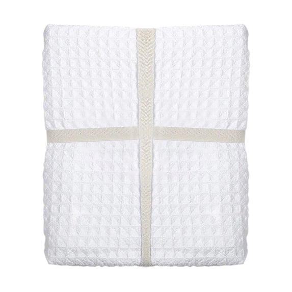 HBBKVI Bath Towel Microfiber Super Absorbent Quick Dry Breathable Antimicrobial Waffle Pattern 28x55 Inch for Bathroom Gym Beach Spa Swimming Pool White