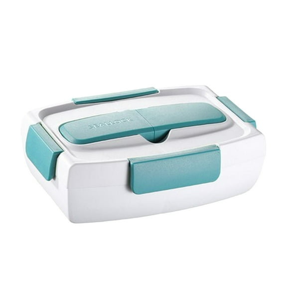 HBBKVI Bento Box Double Layered Lunch Box, Plastic Split Box, Bento Box, Microwave Oven, Lunch Box, Sealed Box, Picnic Box 37.2oz Leak-Proof Bento Box