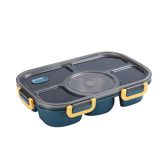 HBBKVI Bento Box Plastic Compartmental Bento Food Container Storage Lunch Box 33.8oz Leak-Proof Bento Box