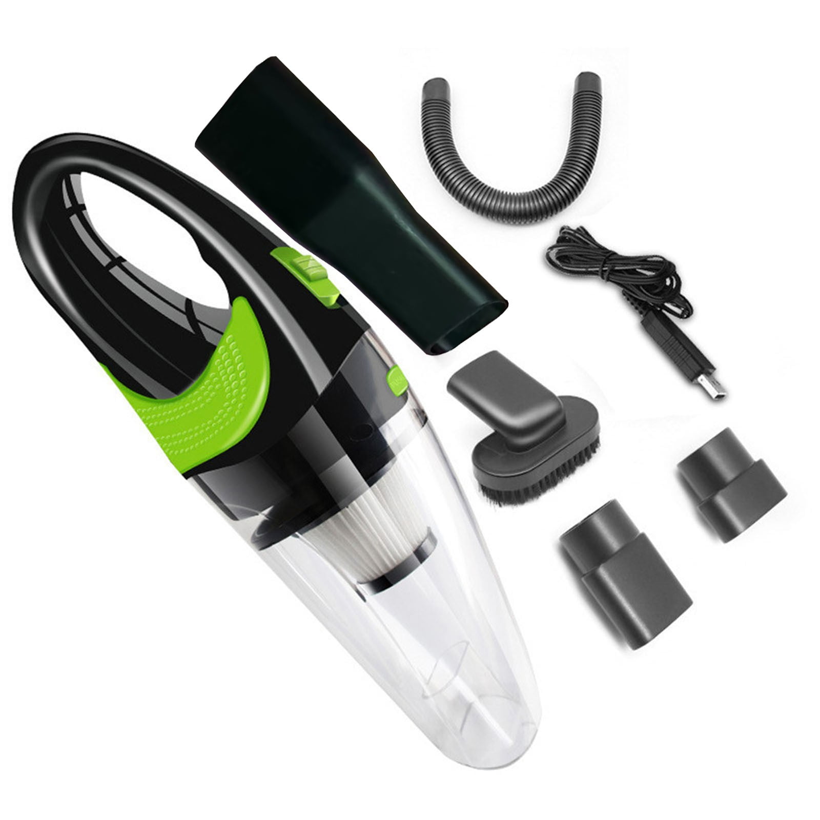 HBBKVI Car Vacuum, Portable Rechargeable Vacuum Cleaner Wet Dry ...