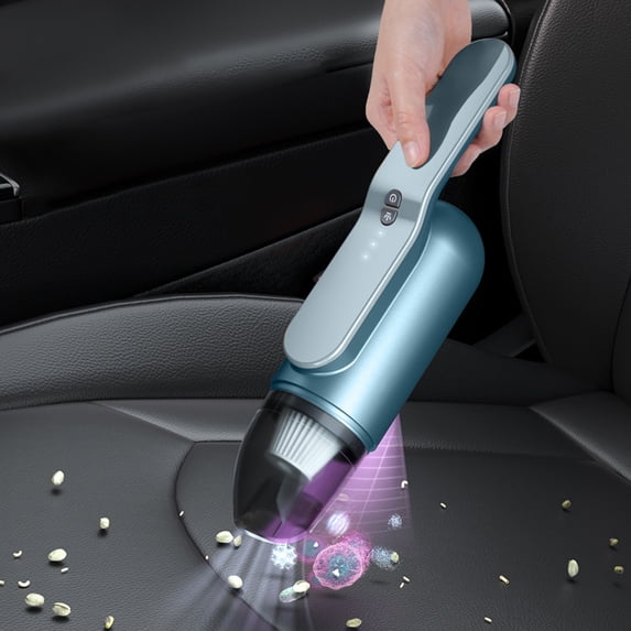 HBBKVI Car Vacuum, Small Handheld Vacuum, USB Rechargeable, Easy To Clean Desktop, Keyboard, Drawer, Car Interior and Other Crevices, Small Spaces