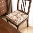 thumbnail image 1 of HBBKVI Chair Cushion Thick Soft Non-Slip for Home and Dining Room Chairs 17" x 17" Set of 2 Coffee Stain-Resistant Fabric, 1 of 6
