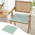 thumbnail image 1 of HBBKVI Chair Cushions with Memory Foam, Thick 2" Soft Seat Cushion with Non-Slip Ties for Dining Chairs, Stools, Floor Sitting, 16" x 16", Green, 1 of 7