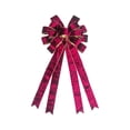 thumbnail image 1 of HBBKVI Velvet Christmas Bows, Oversized 25x11 Inch, Red, for Tree Wall Gift Decor, 1 of 5