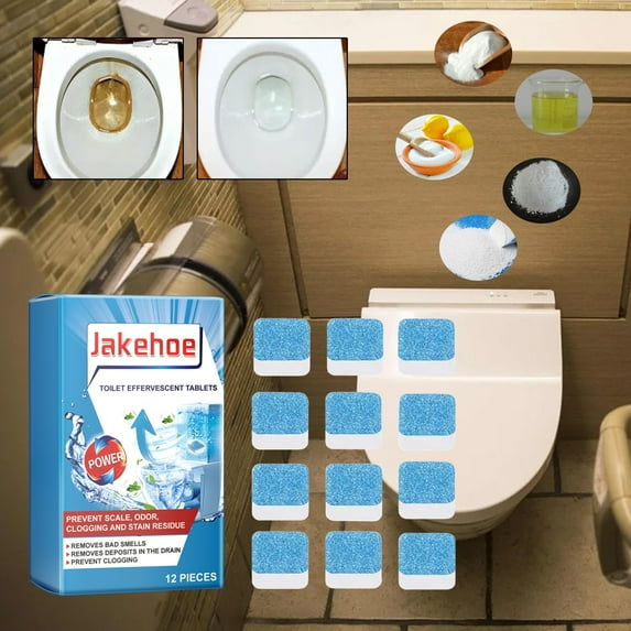 HBBKVI Cleaning Supplies Toilet Cleaning Toilet Efferveperfume Tablets Toilet Cleaner Cleaning Block for Descaling and Deodorizing
