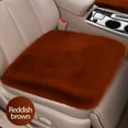 thumbnail image 1 of HBBKVI Comfortable and Warm Car Plush and Cold Cushions, with Details to Warm Your Driving Experience. Enjoy the Warmth and Comfort of Driving InWint, Reddish Brown, 19.7"X19.7", 1 of 5