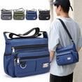 thumbnail image 1 of HBBKVI Large Capacity Crossbody Purse Adjustable Strap Shoulder Bag for Men Women Multi Pocket Crossbody Bag, 1 of 7