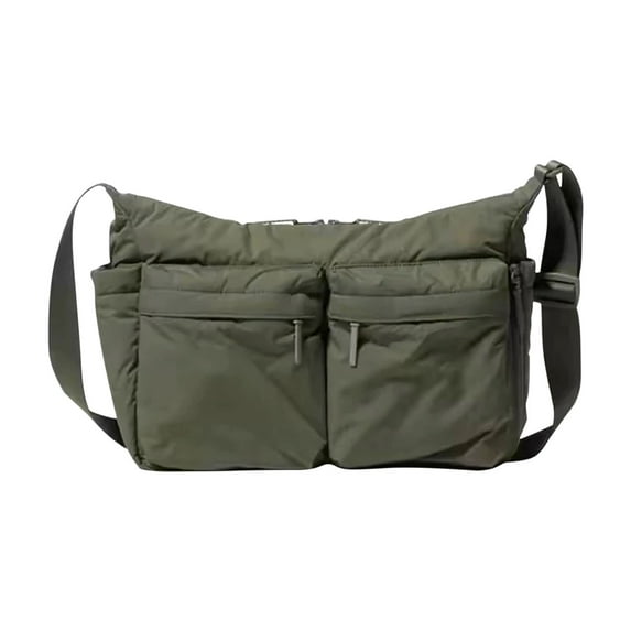 HBBKVI Multi-pocket Crossbody Bag Large Capacity Business Shoulder Bag Adjustable Strap Messenger Bag for Men Women