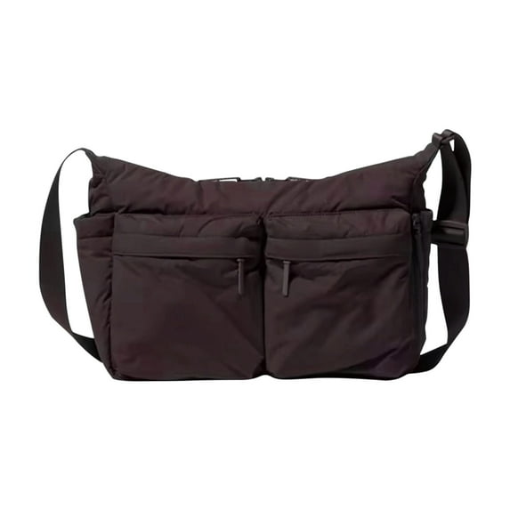 HBBKVI Multi-pocket Crossbody Bag Large Capacity Business Shoulder Bag Adjustable Strap Messenger Bag for Men Women